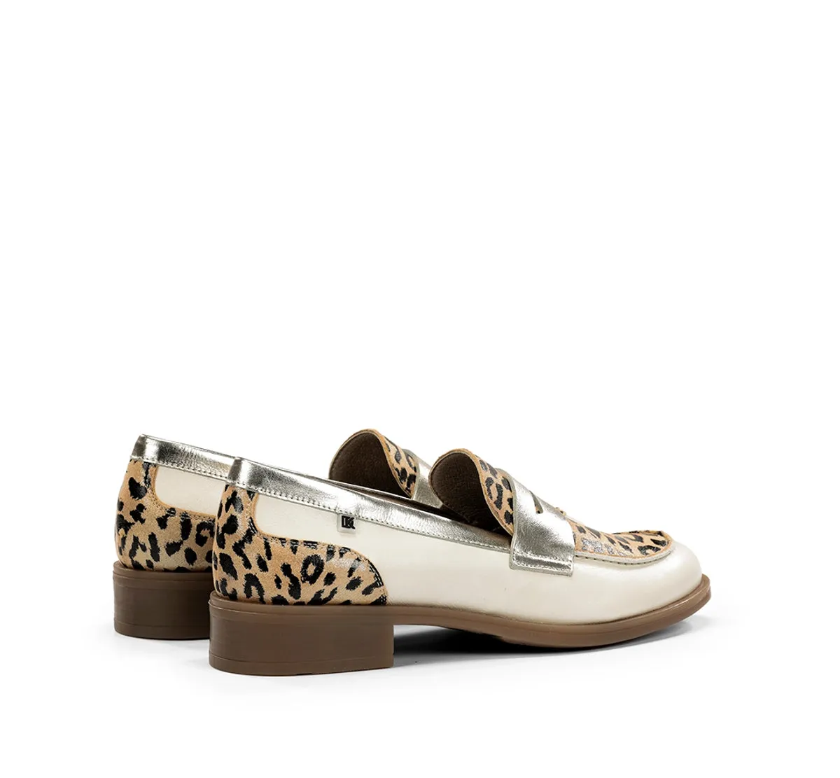 Fluchos Harvard D9455 mocassini donna oro pelle