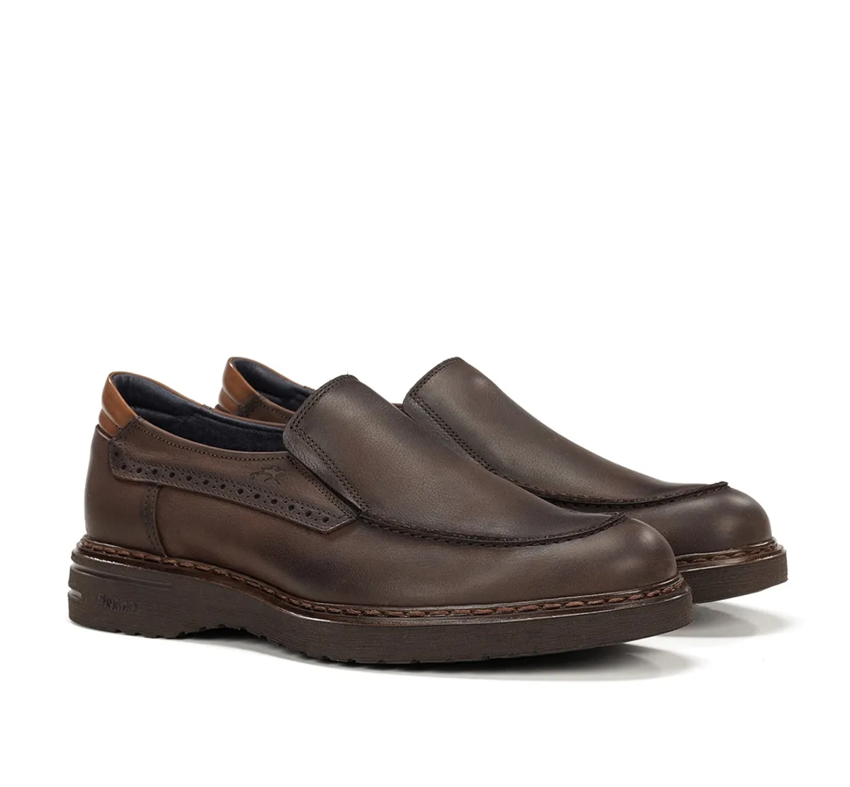 Fluchos Warrior F2031 slip on uomo marrone pelle cerata