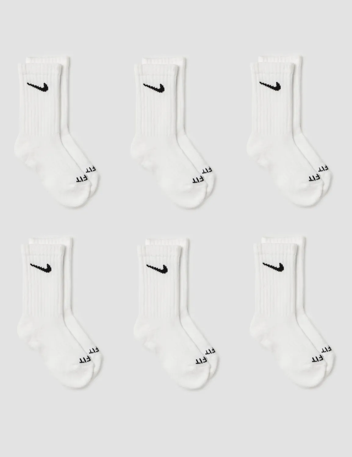 Nike Everyday Cushion Calzini Bambini 6 Paia Bianchi