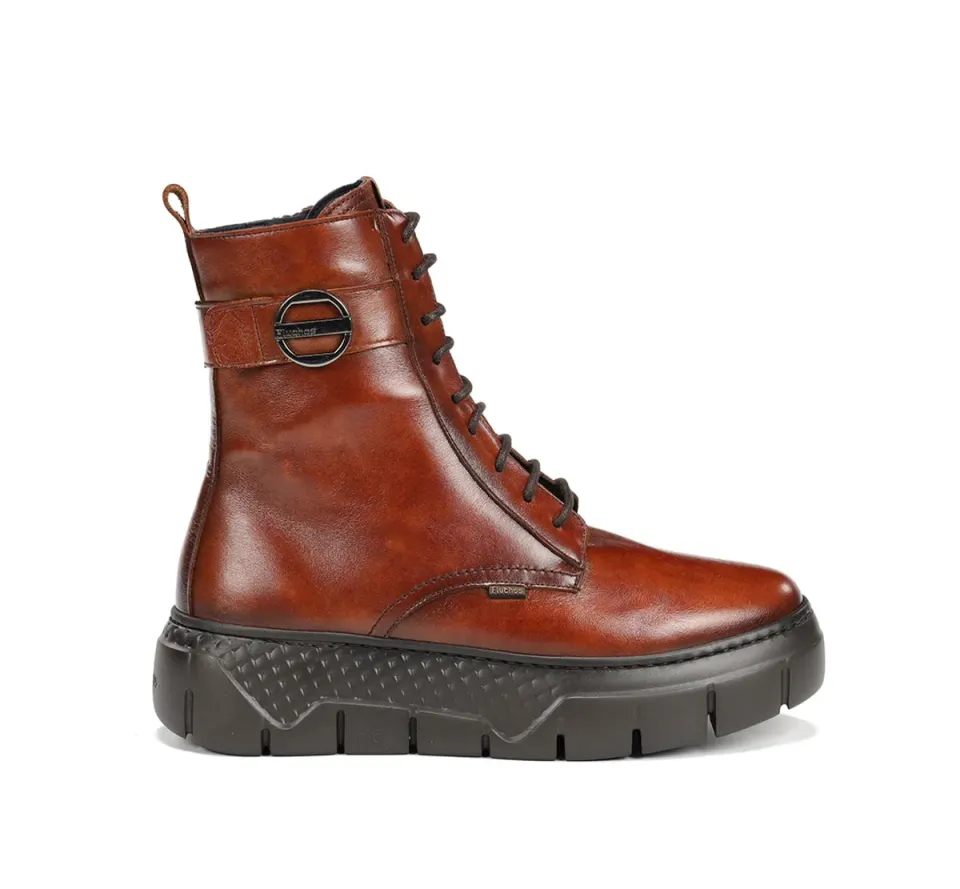 Fluchos Ilia F2303 stivaletti donna marroni stringati