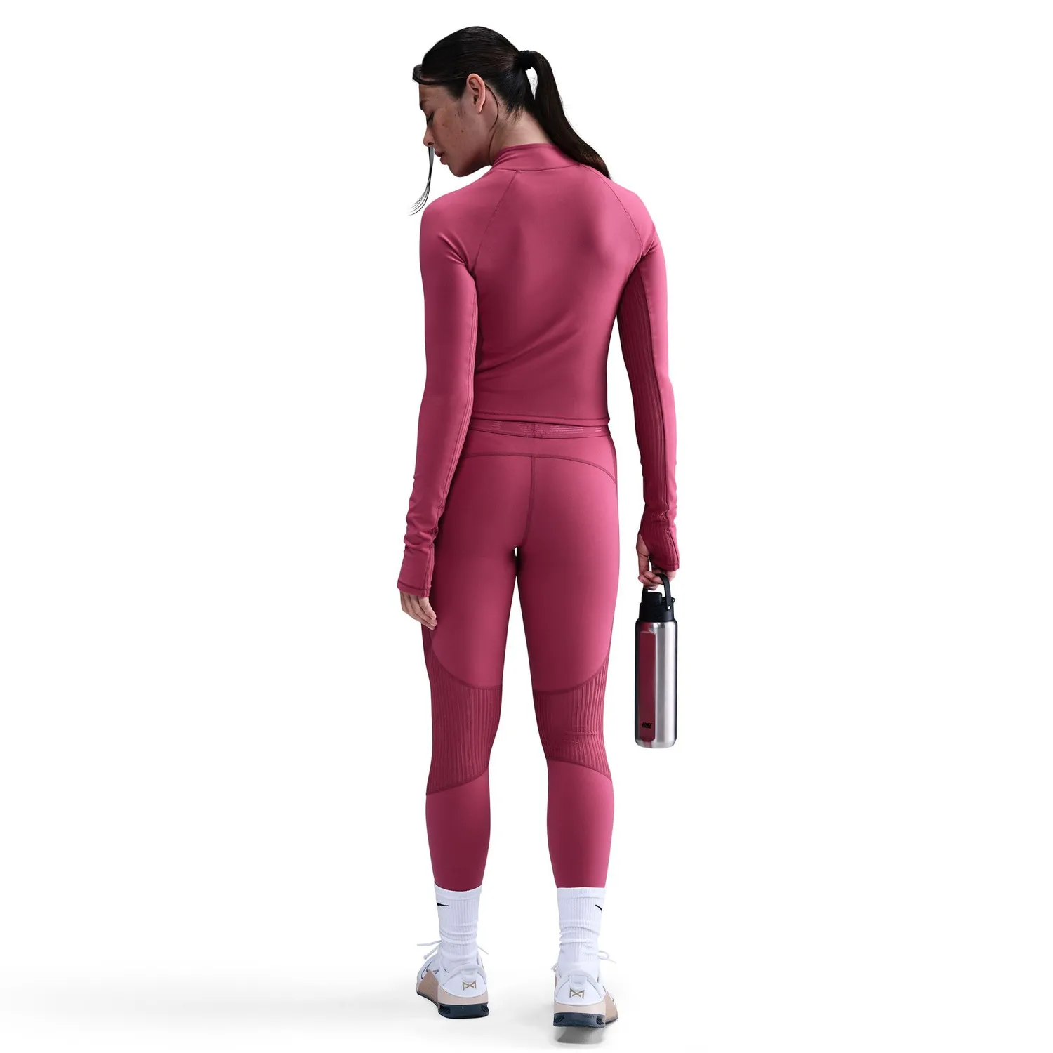 Nike Pro Dri-Fit maglia donna S Sweet Beet maniche lunghe