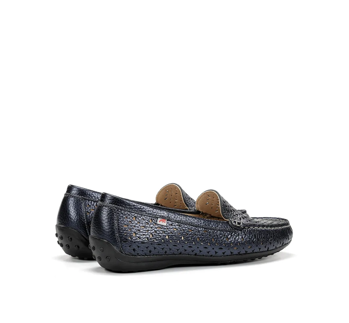 Fluchos Bruni F2157 mocassini donna blu pelle