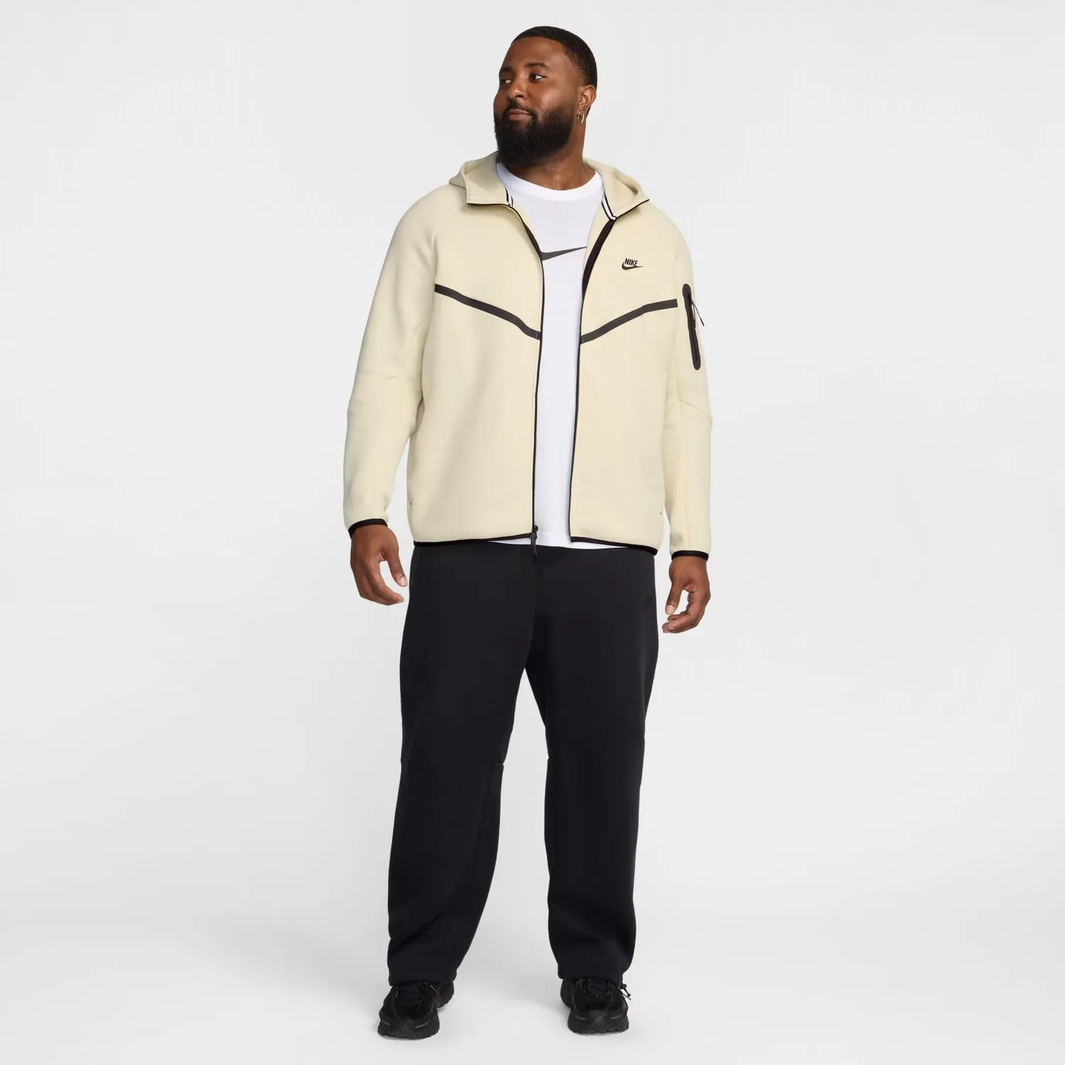 Nike Tech Windrunner felpa zip uomo M in pile caldo
