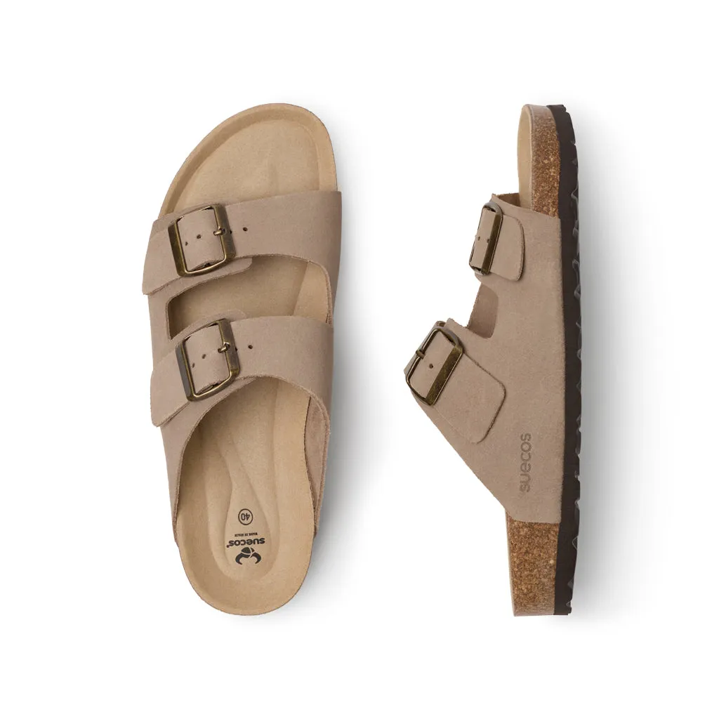 Suecos Ek Soft sandali uomo latte pelle