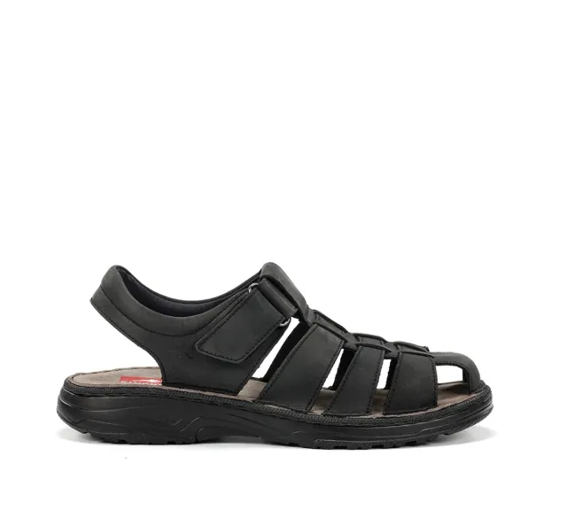 Fluchos Azores F2198 sandalo uomo nero con velcro