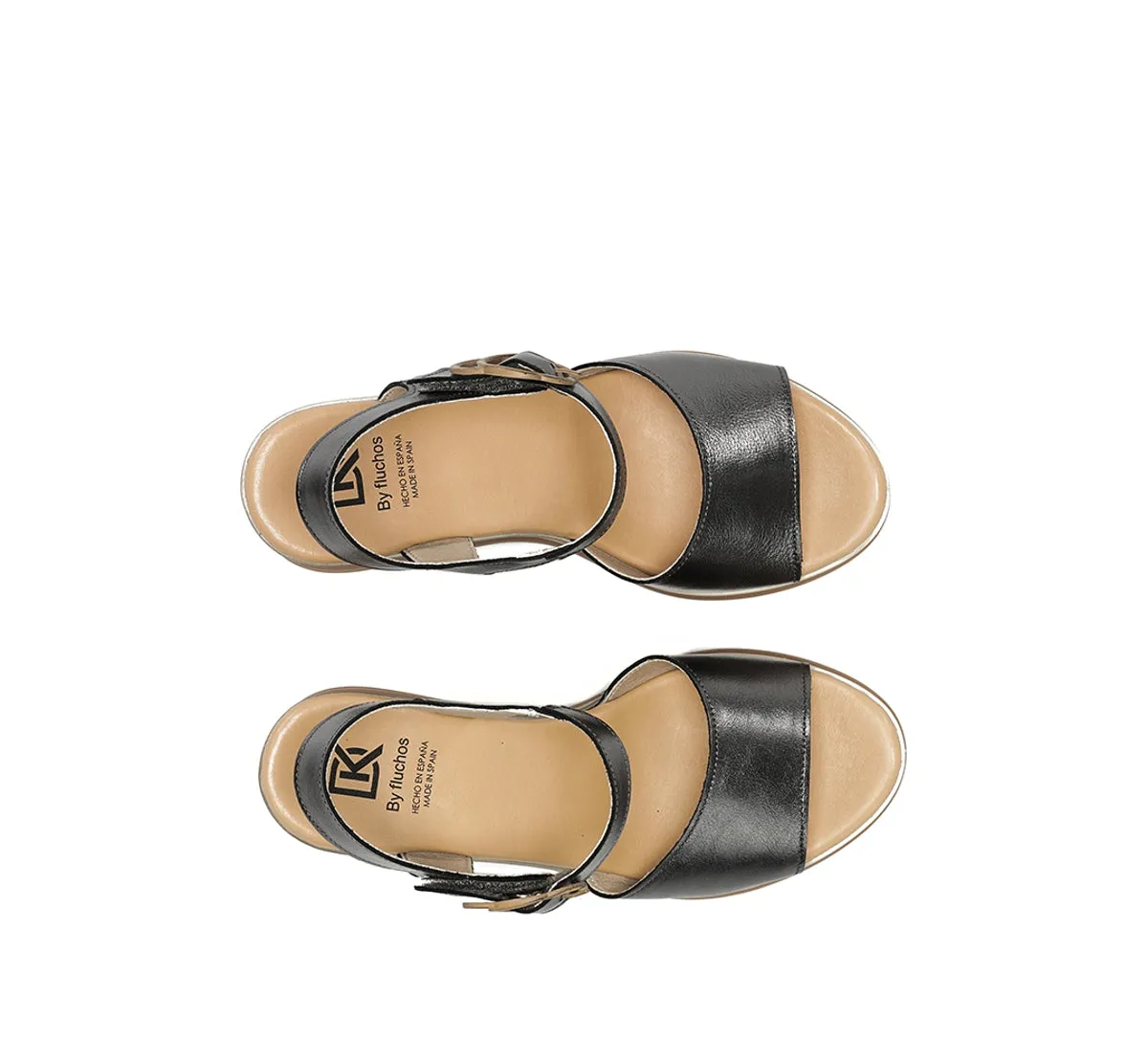 Fluchos Diane D9696 Sandalo Zeppa Grigio Donna
