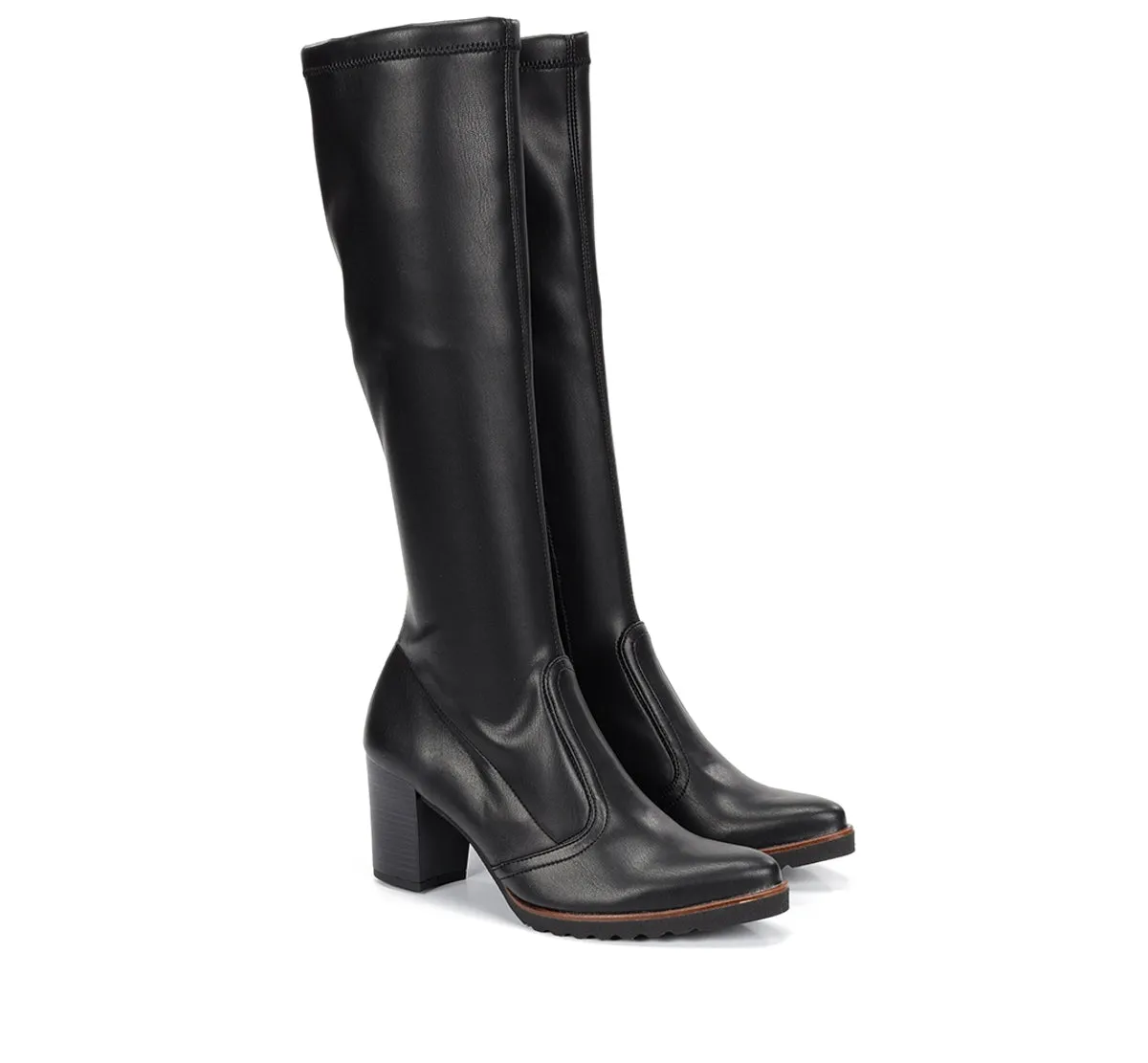 Fluchos Thais D7890 stivale nero donna tacco comodo