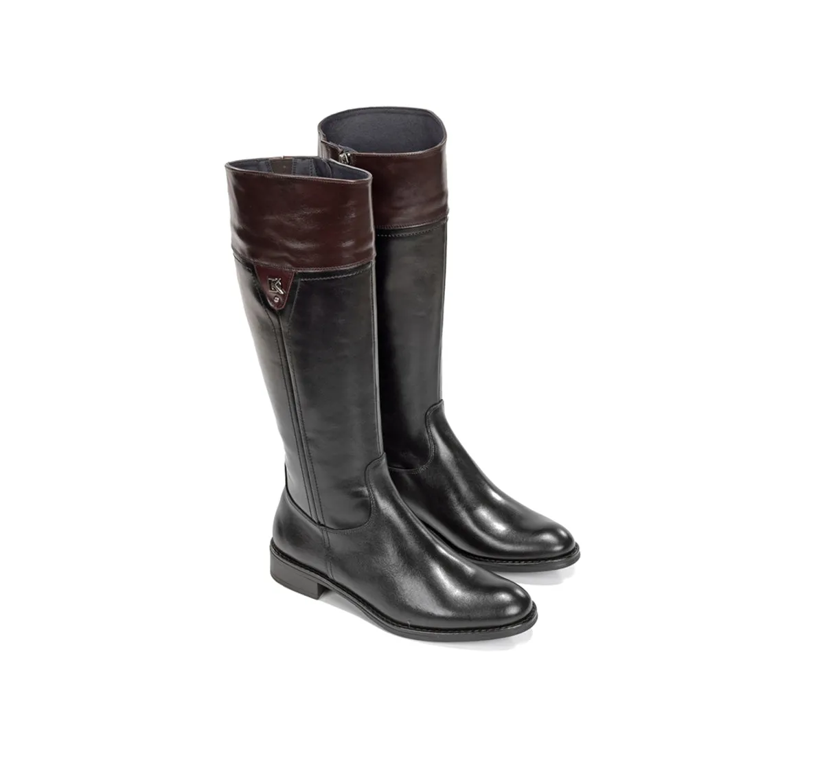 Fluchos Tierra D9827 Stivali Donna Neri Eleganti
