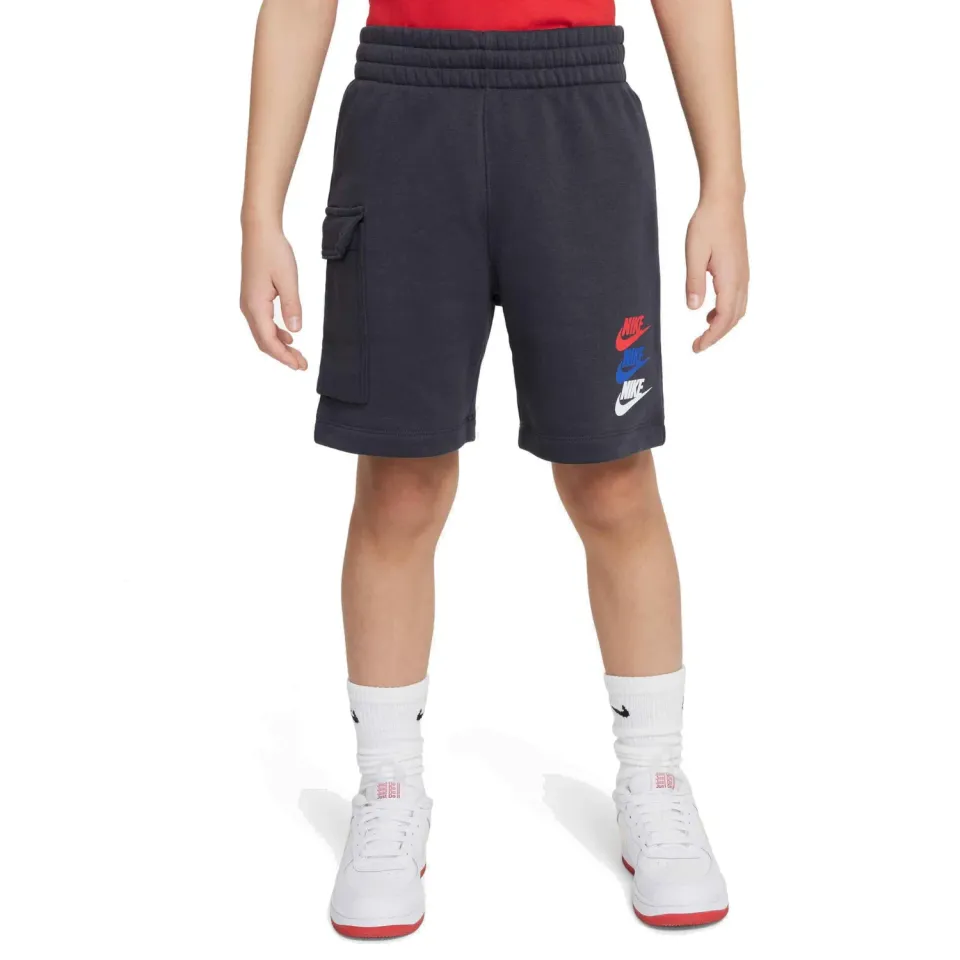 Nike Si Fleece Cargo pantaloncini bimbo 12-13 anni grigi