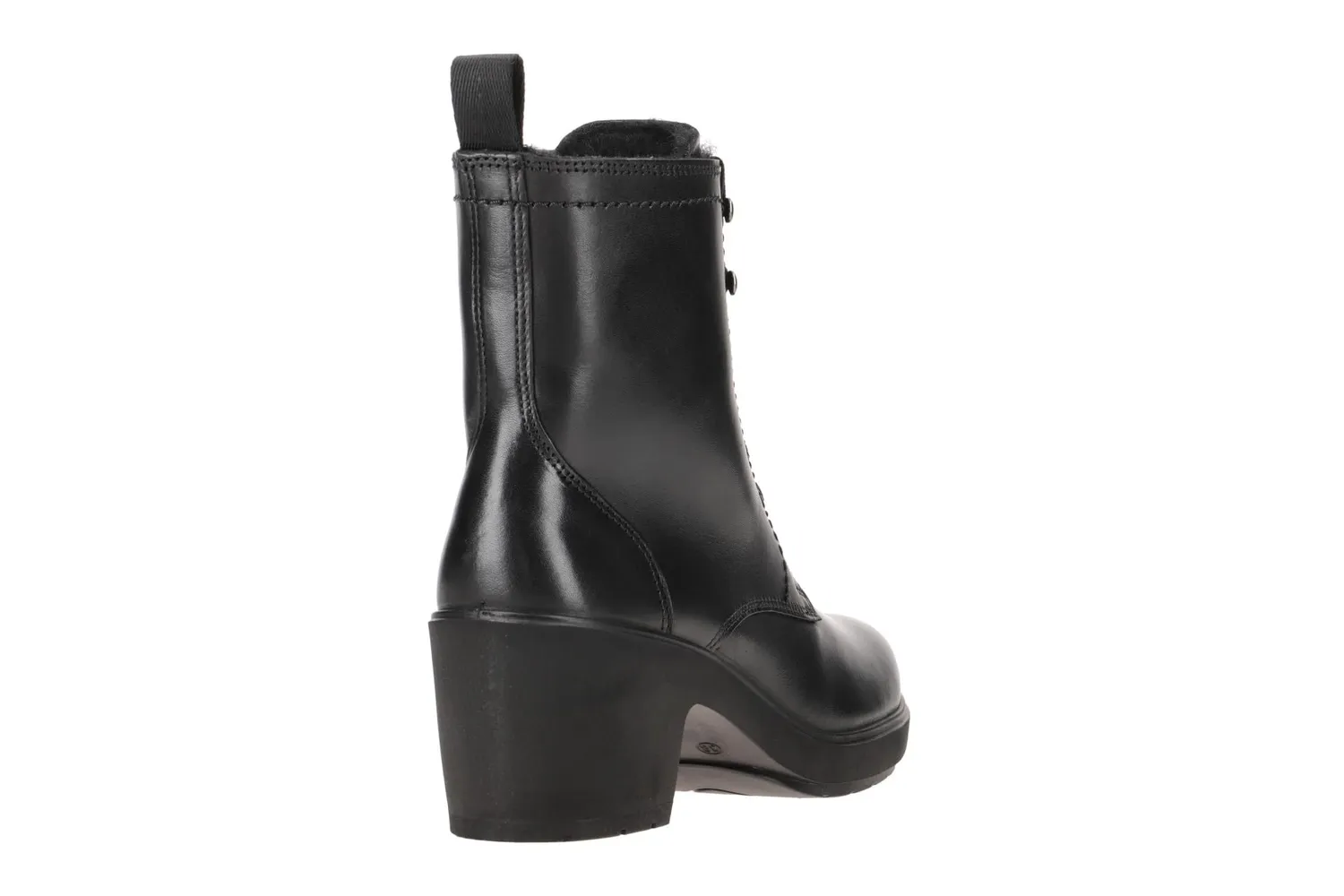 Ecco Metropole Zurich stivali stringati donna nero sherpa 55