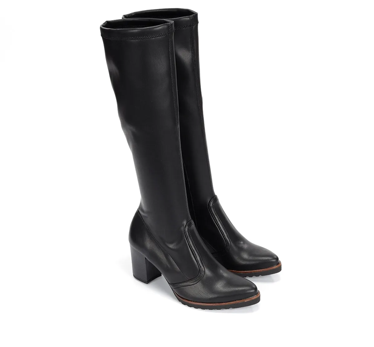 Fluchos Thais D7890 stivale nero donna tacco comodo