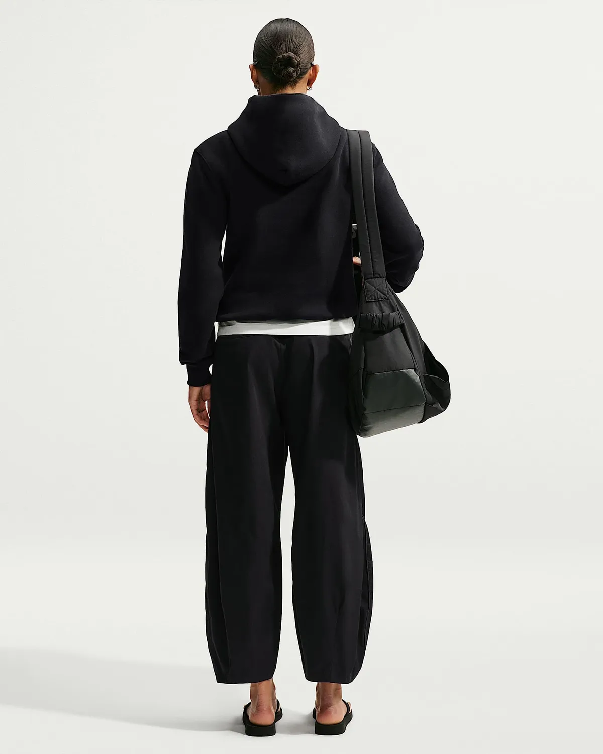 Nike felpa cappuccio donna S fleece morbido quotidiano