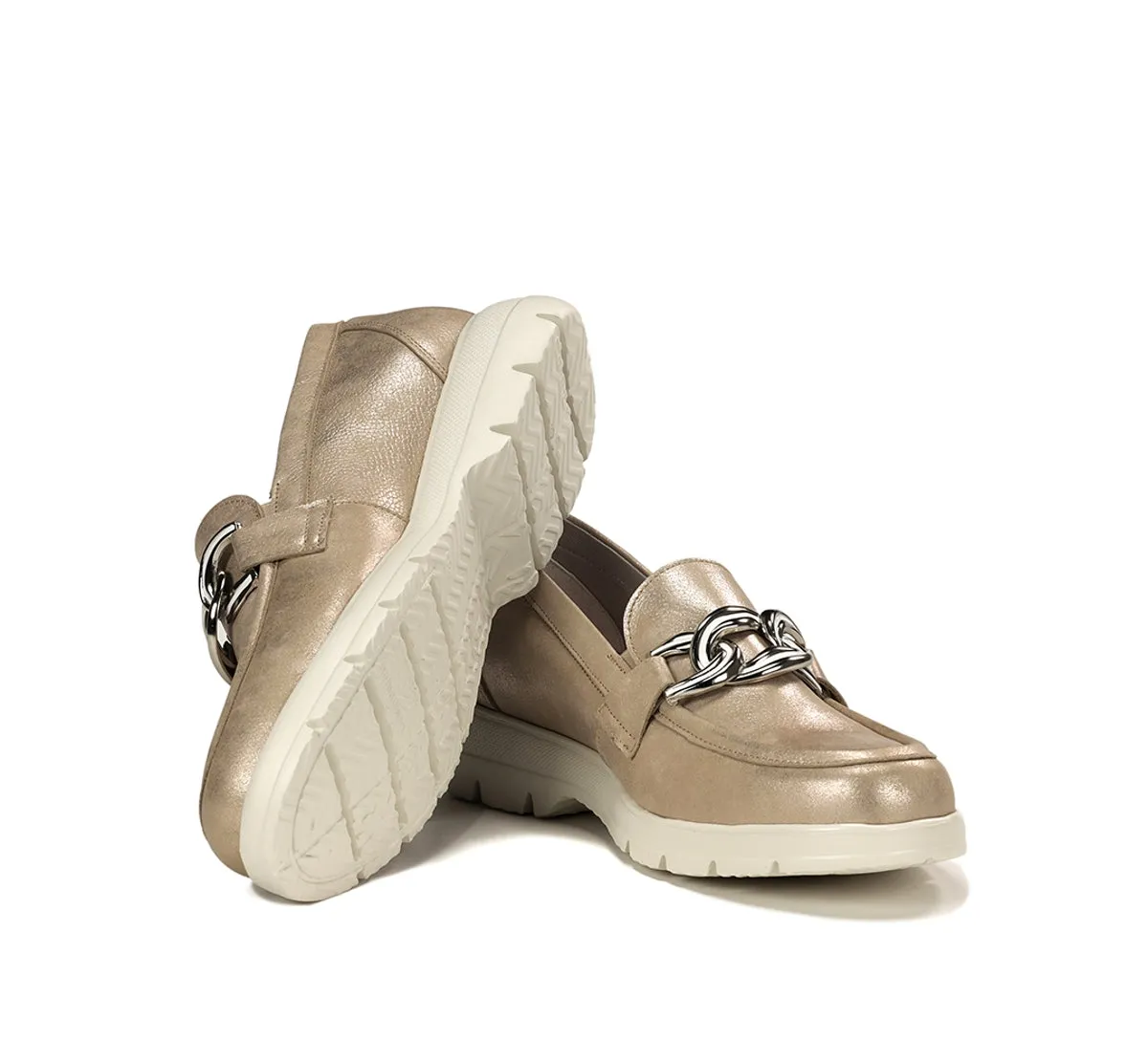 Fluchos Gladis F1937 mocassini donna oro Light