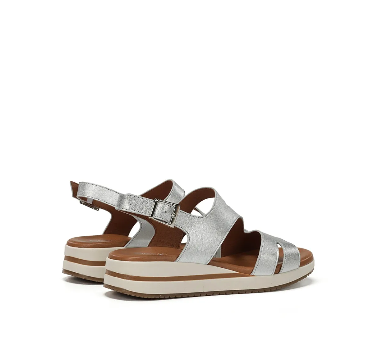 Dorking Merlo D9688 sandalo donna argento comodo