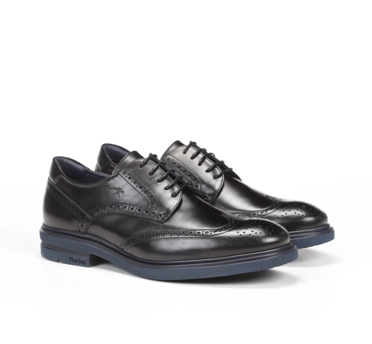 Fluchos Belgas F0628 scarpe uomo nere leggere