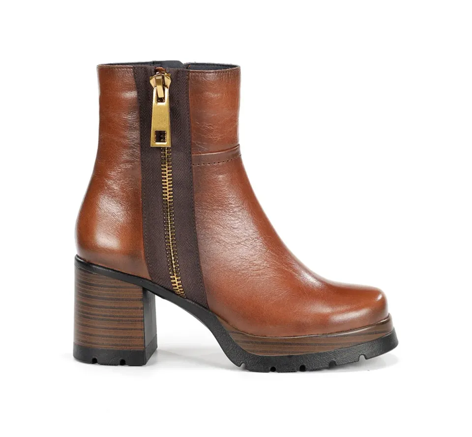 Fluchos Safe D9413 stivaletti donna marrone tacco