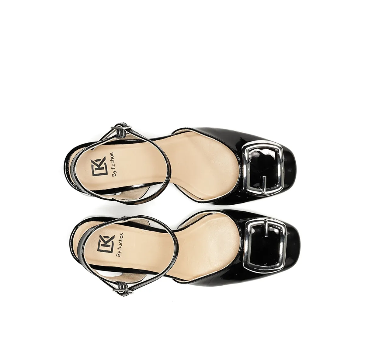 Fluchos Karla D9264 sandalo donna nero tacco
