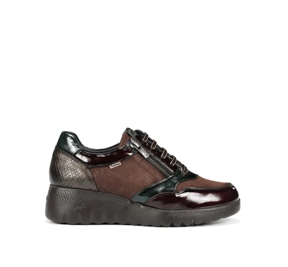 Fluchos Live F2248 sneakers marroni zeppa donna
