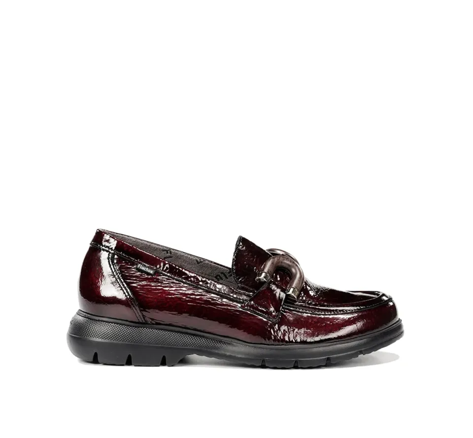 Fluchos Gladis F2514 mocassini rossi donna leggeri