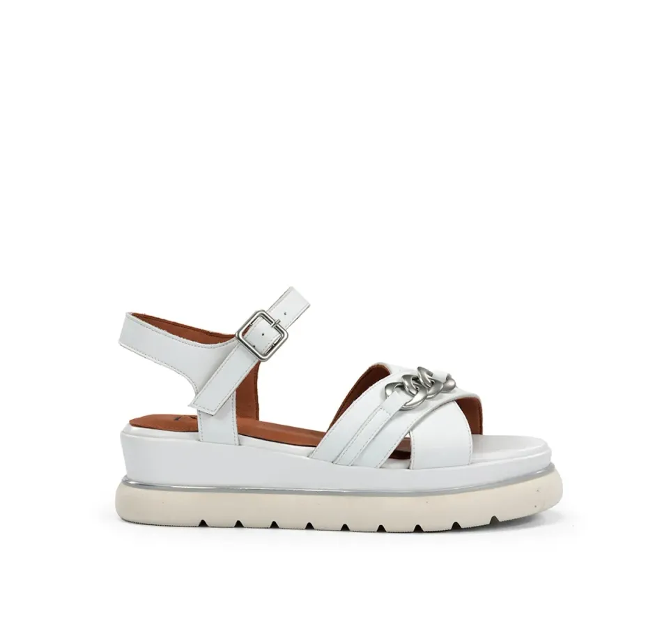 Dorking Nika D9527 Sandali Donna Bianchi Fibbie
