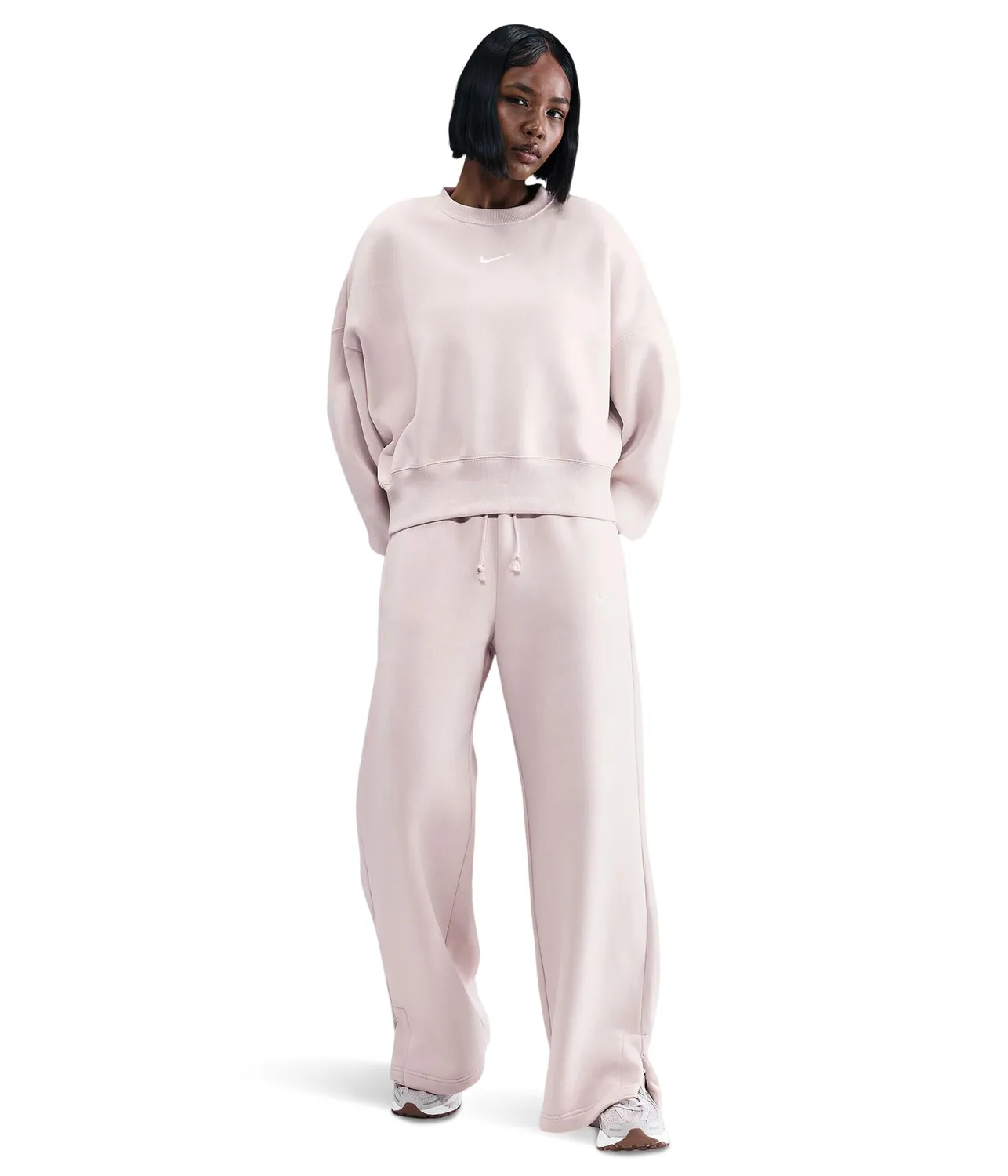 Nike Phoenix Fleece felpa donna oversize in cotone
