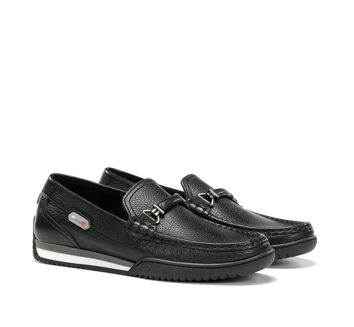 Fluchos Bruno F2433 mocassini uomo neri suola grip