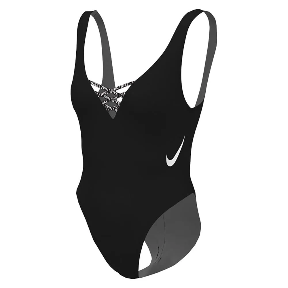 Nike Swim U-Back costume intero bambina L rosso