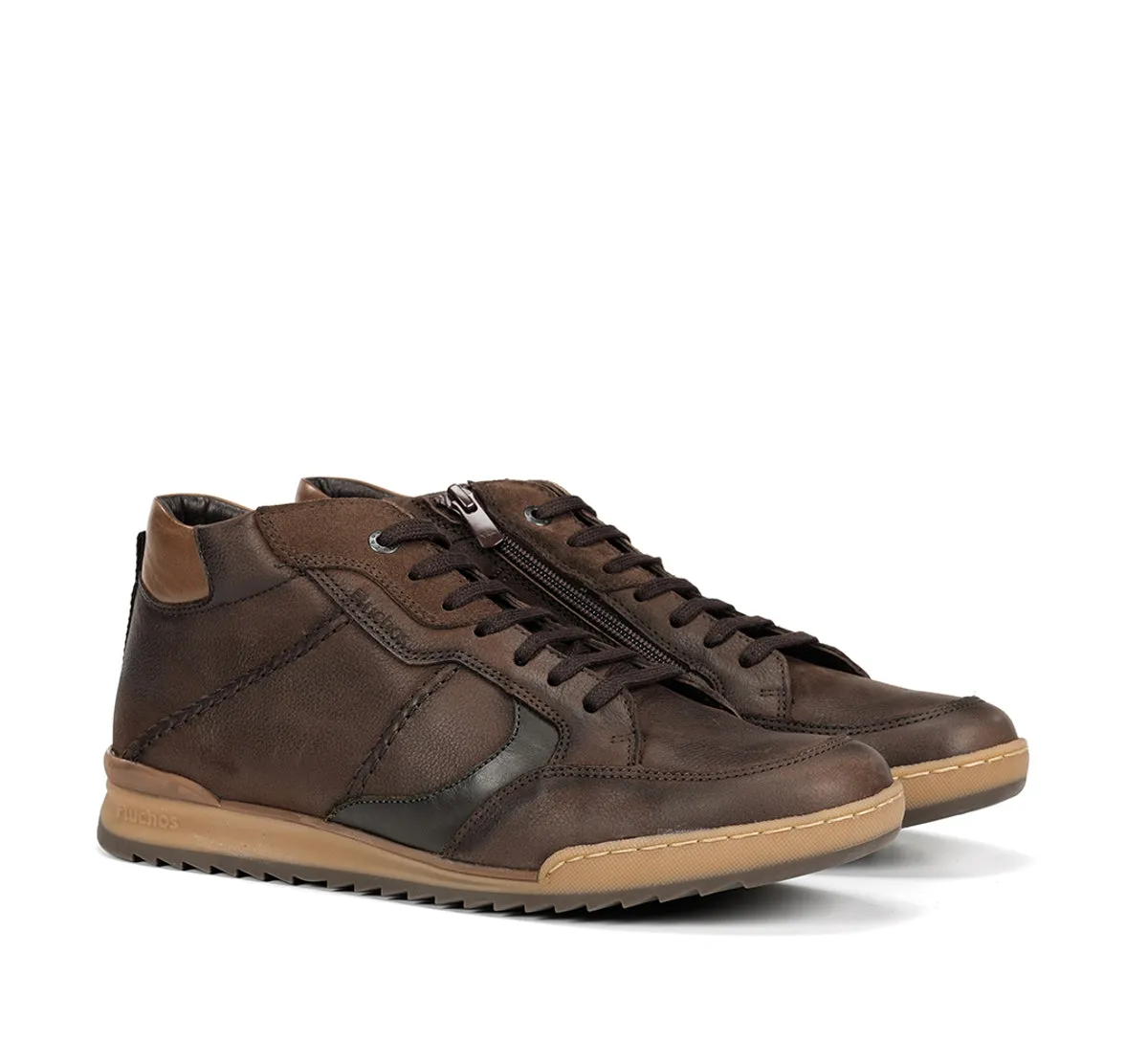 Fluchos Elder F2274 polacchino uomo marrone pianta larga