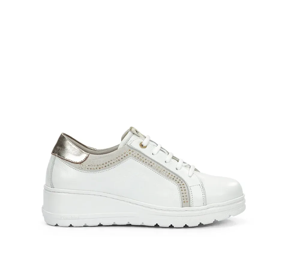 Fluchos Aqua F1997 sneakers donna bianche zeppa