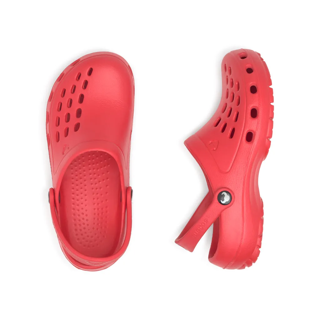 Suecos Loki Kids zoccoli rossi bambini