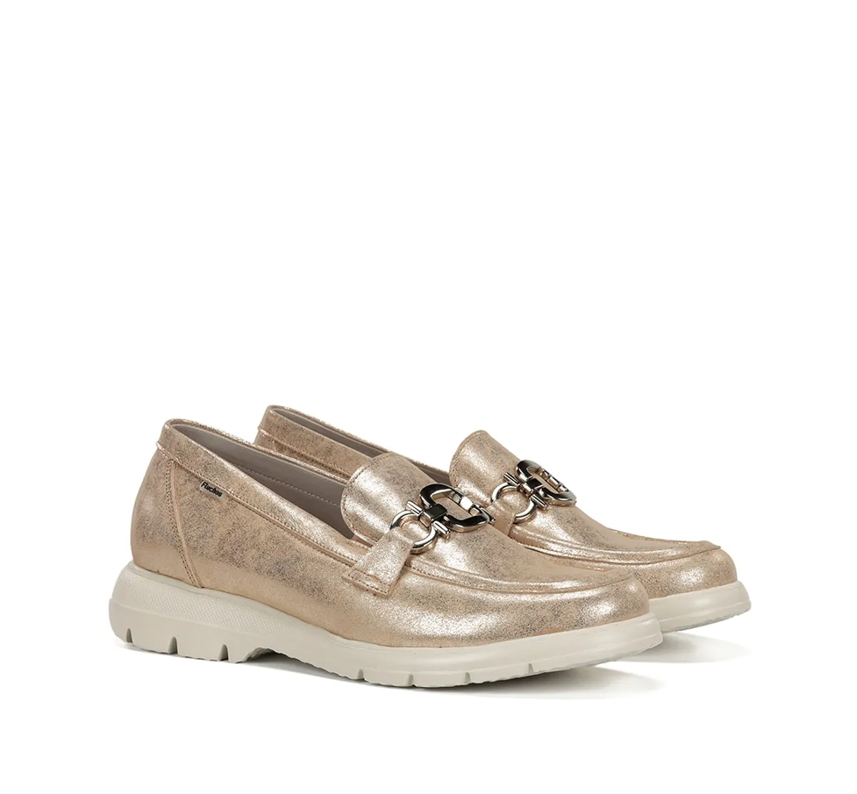 Fluchos Gladis F2282 mocassino donna oro