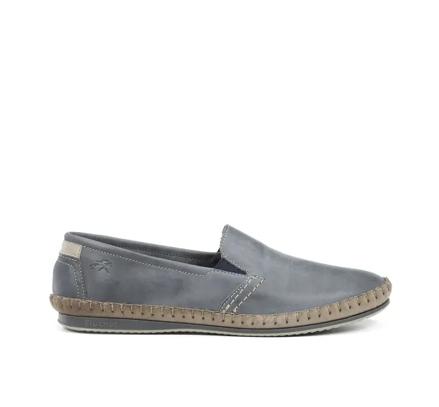 Fluchos Bahamas 8264 mocassino uomo blu senza lacci