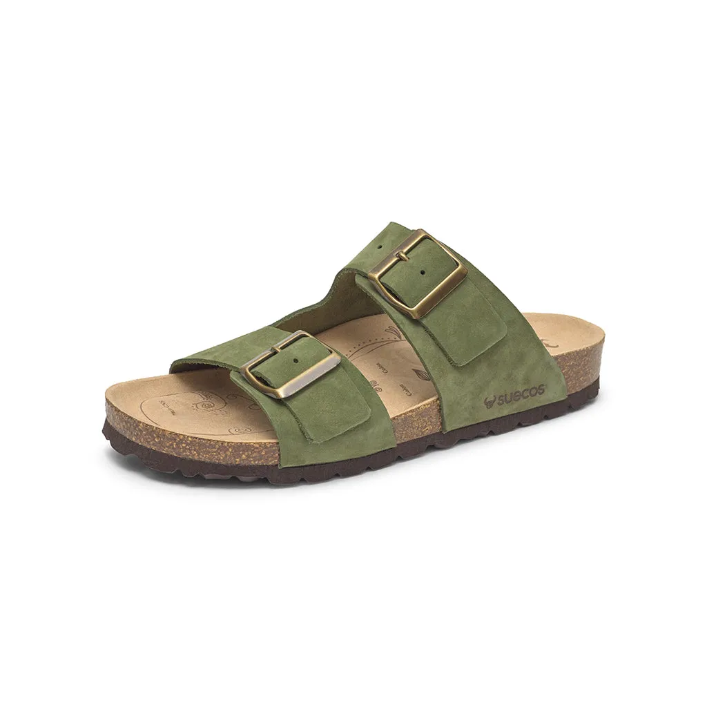 Suecos Bris Olive Green sandali donna verdi