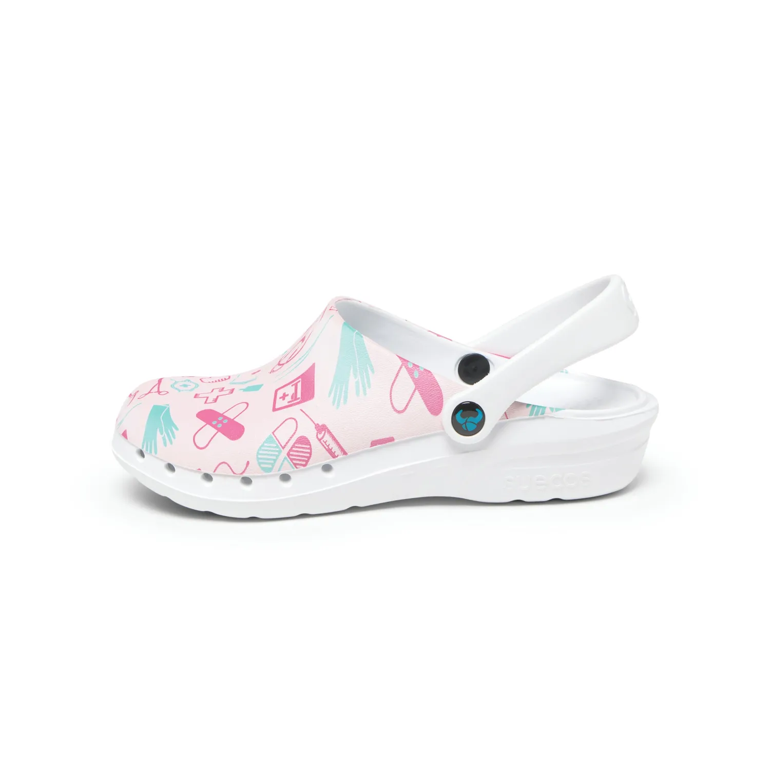 Suecos Oden+ zoccoli sanitari donna rosa fantasia