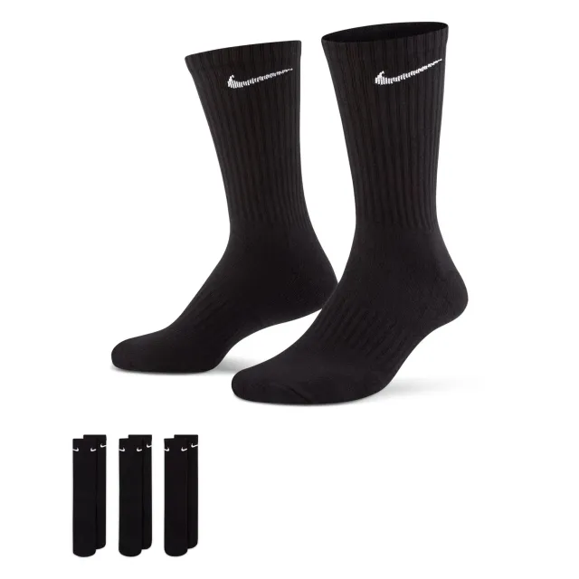 Nike Everyday Cush Crew calze uomo 34-38 3 paia cotone