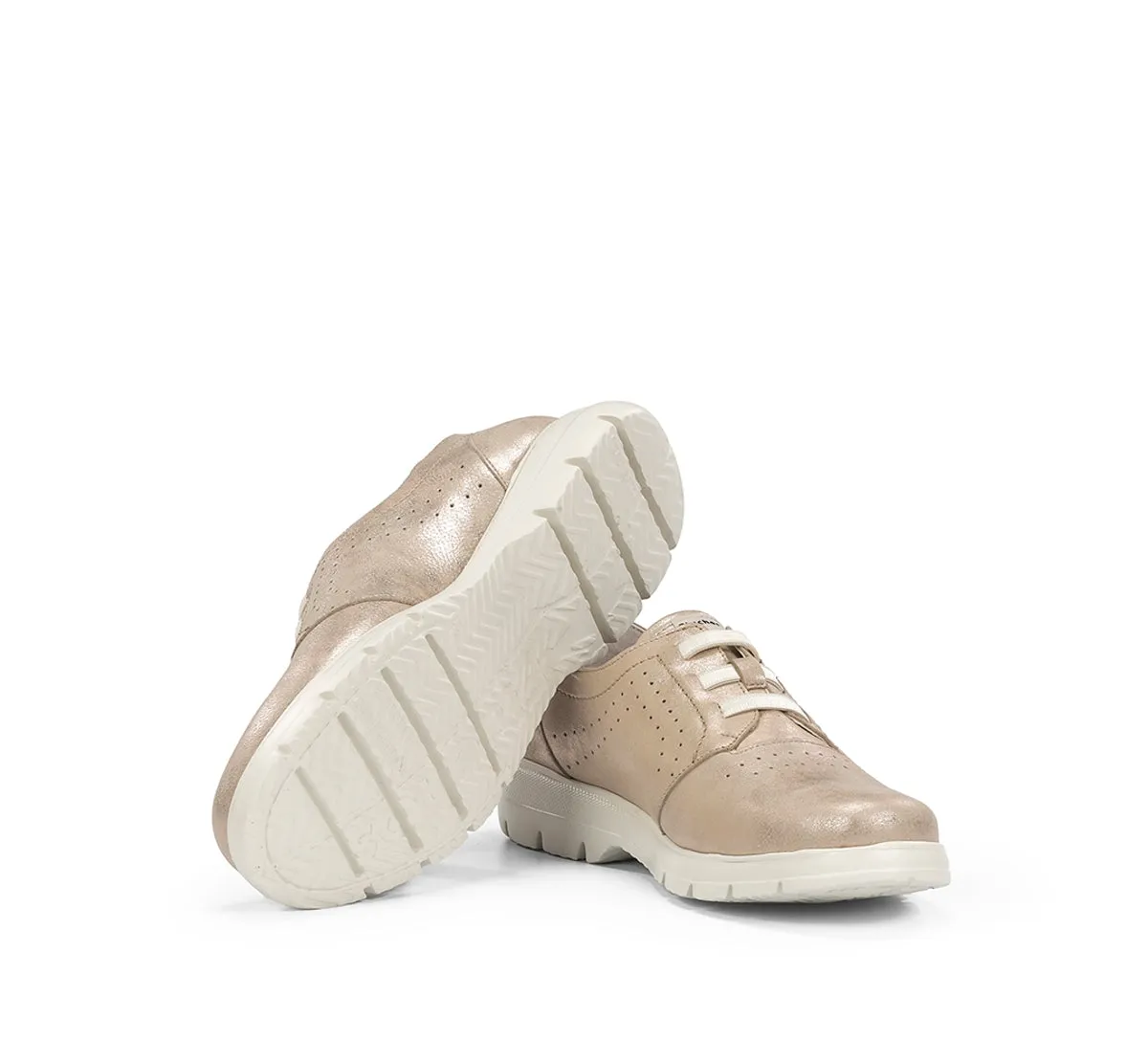 Fluchos Gladis F2202 mocassini donna oro leggeri