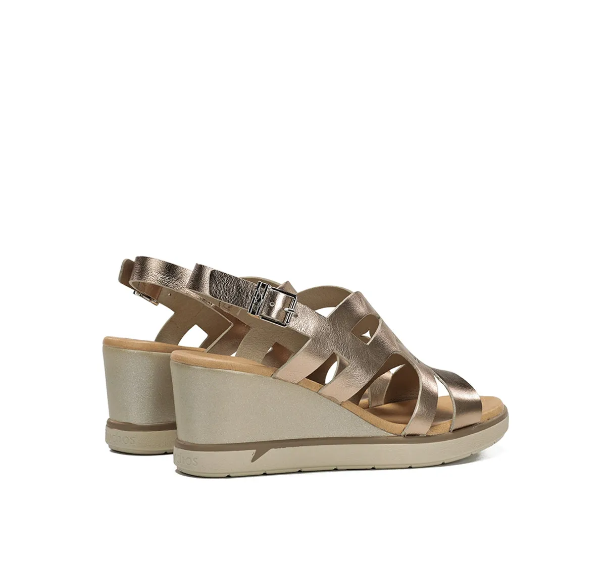 Fluchos Smash F1974 sandali donna zeppa oro