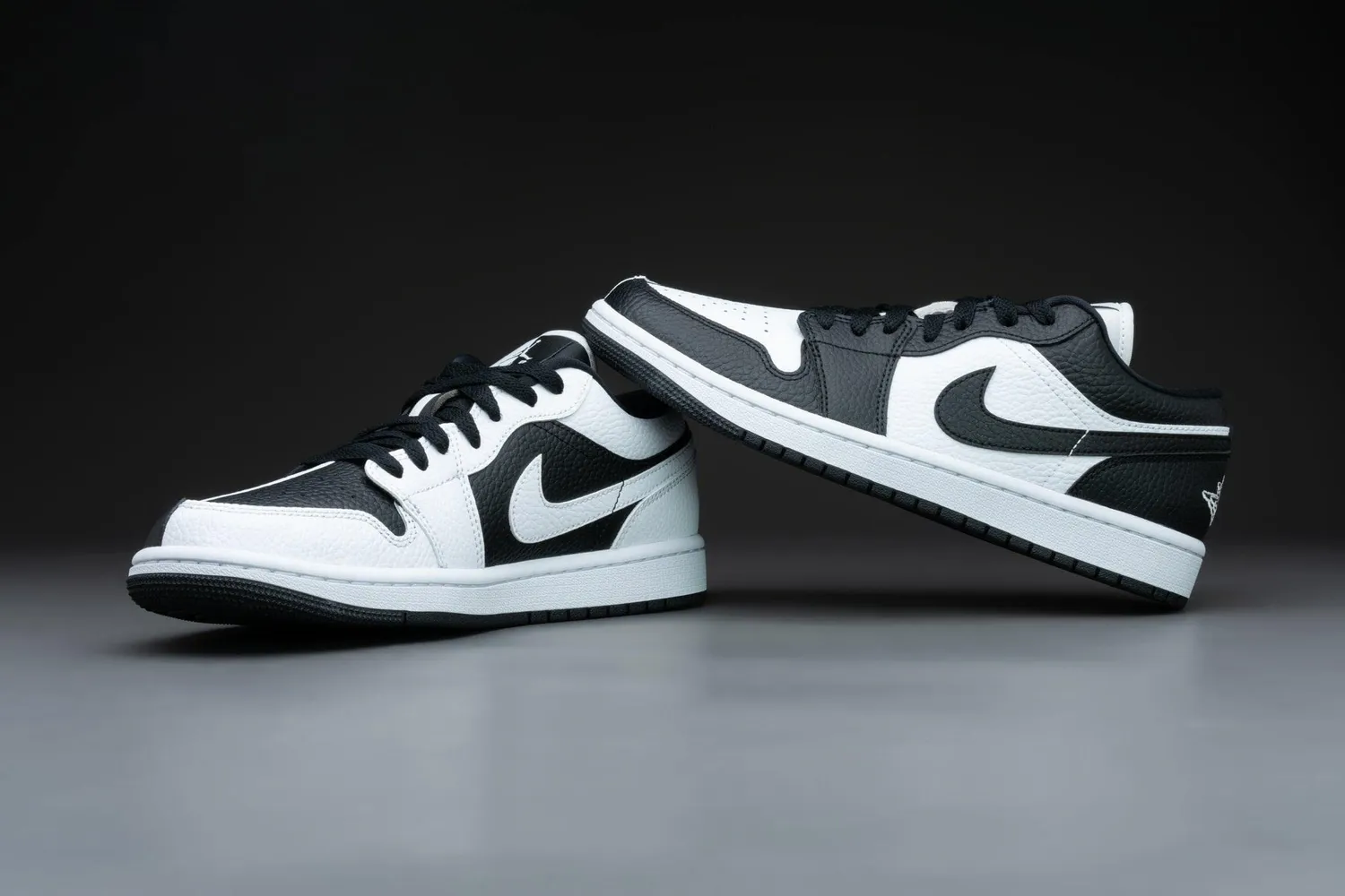 Nike Air Jordan 1 Low Sneakers Donna Bianco Nero