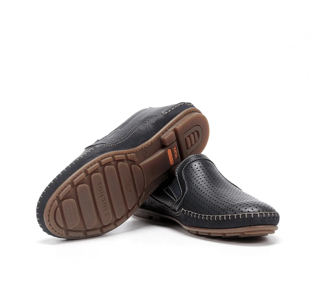 Fluchos Dorian F1177 Mocassini Blu Uomo Slip On
