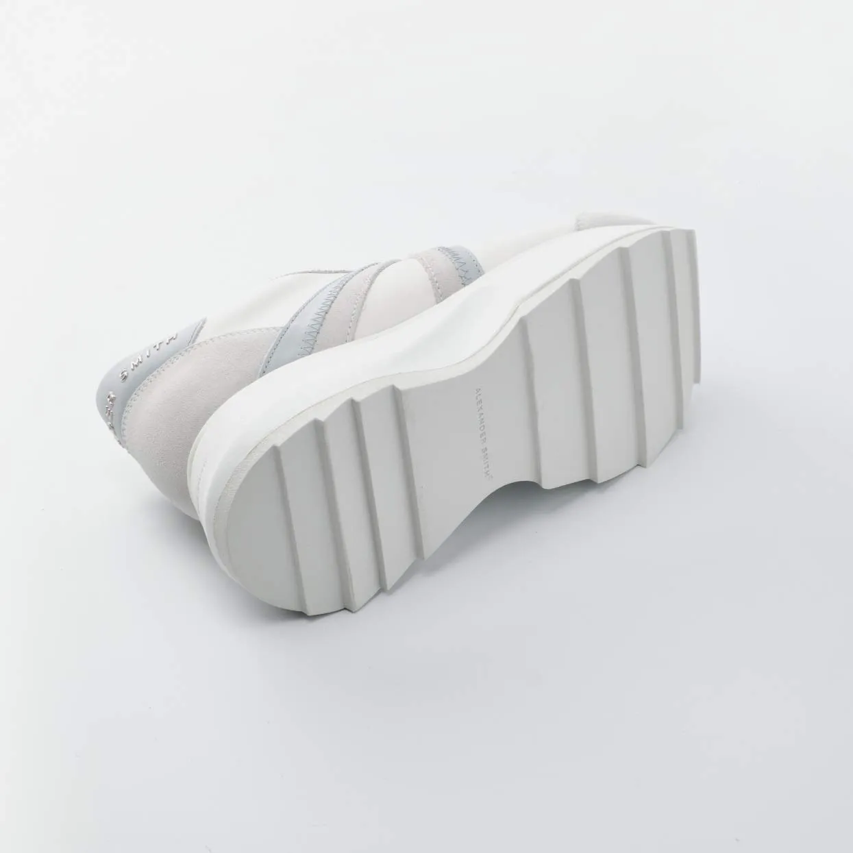 Alexander Smith Chelsea White Rose sneakers donna pelle