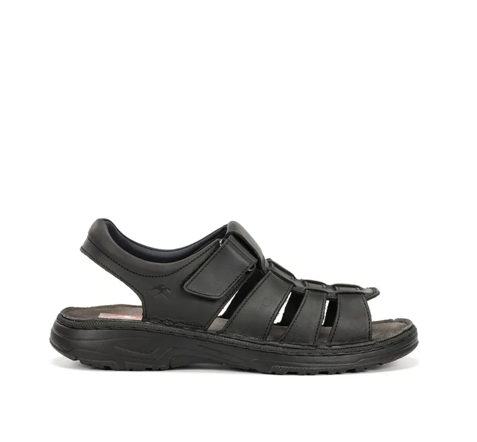 Fluchos Azores F2200 Sandali Uomo Neri Velcro