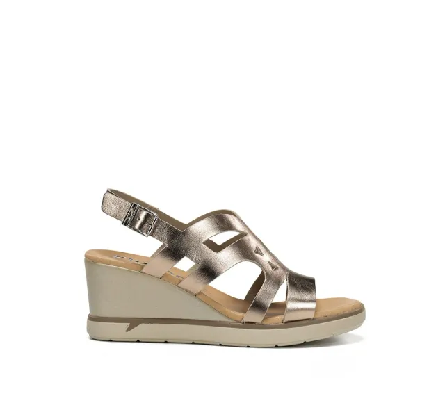 Fluchos Smash F1974 sandali donna zeppa oro