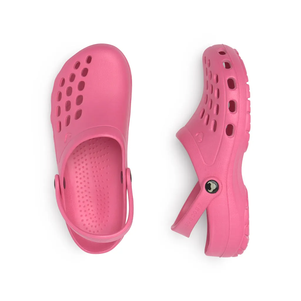 Suecos Loki Kids zoccoli bimbi rosa leggeri