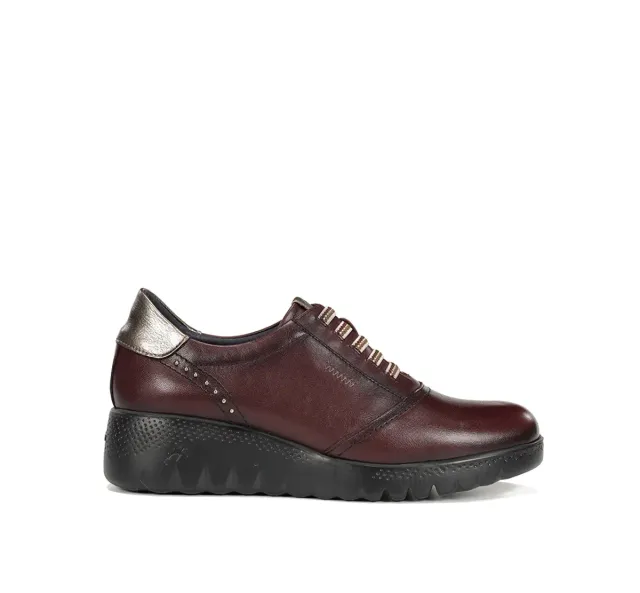 Fluchos Live F2096 sneakers donna bordeaux zeppa