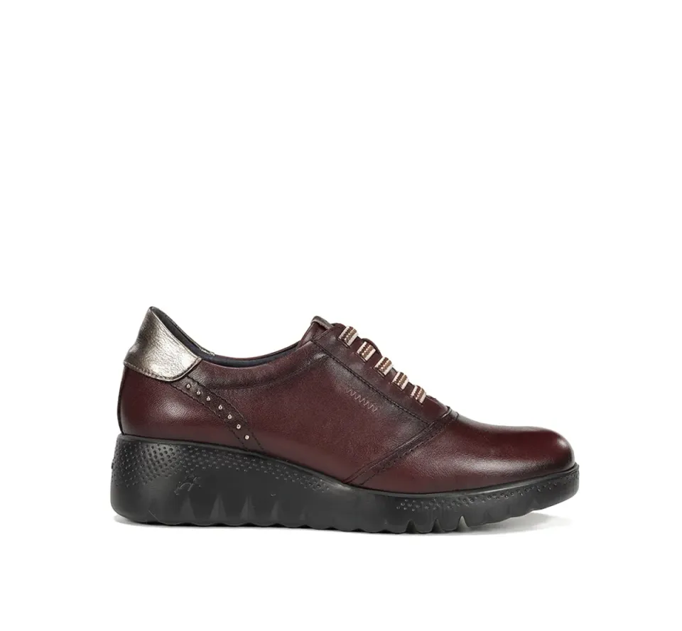 Fluchos Live F2096 sneakers donna bordeaux zeppa