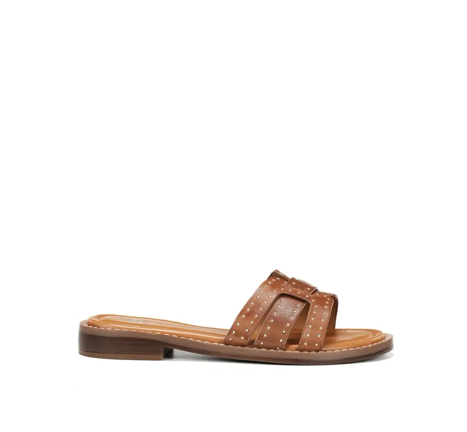 Fluchos Ega D9731 sandali donna marrone piatti