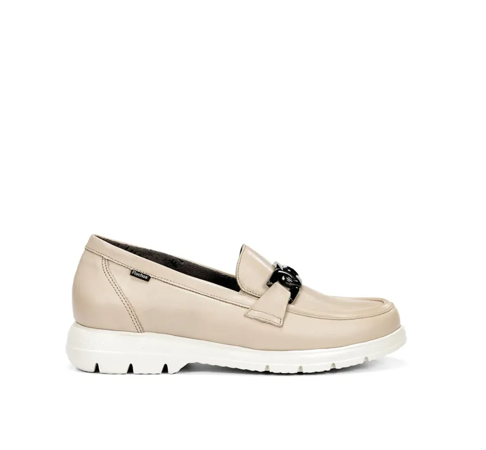 Fluchos Gladis F1794 mocassini donna tortora leggeri