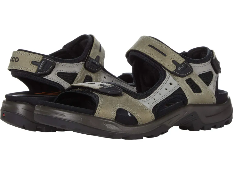 Ecco Irving Fisherman sandali uomo Vetiver pelle
