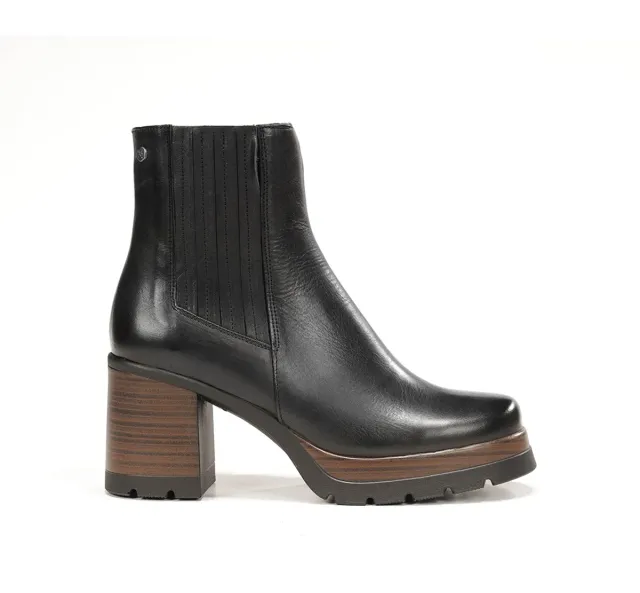 Fluchos Safe D9736 stivaletti neri tacco donna
