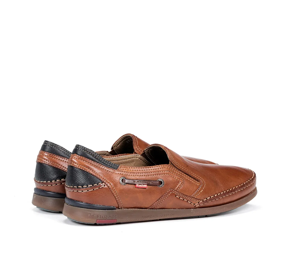 Fluchos Mariner 9883 mocassino uomo marrone slip-on